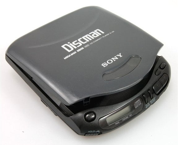 Discman da Sony fazia sucesso nos anos 90