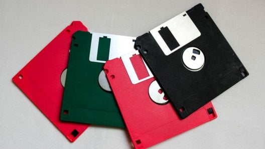 Os disquetes nos anos 90