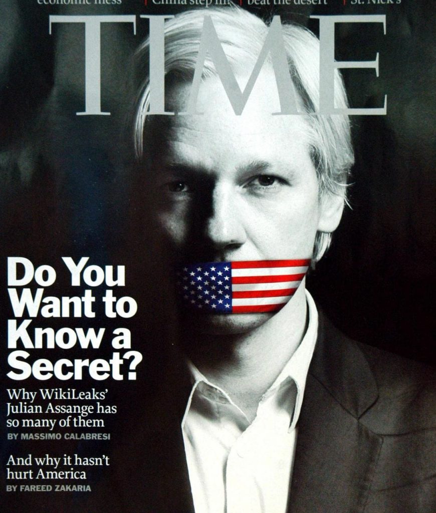 Julian Assange revista Time