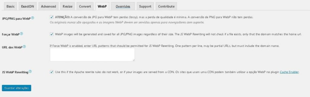 Tutorial como usar imagens WebP no Wordpress 