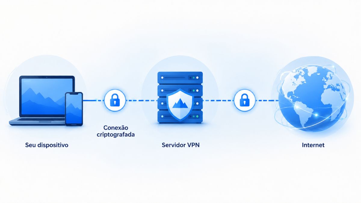 Como funciona uma conexão VPN.