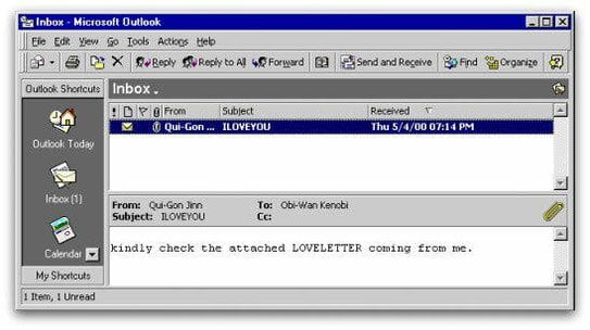 ILOVEYOU se tornou um dos vírus de computador mais famosos da história