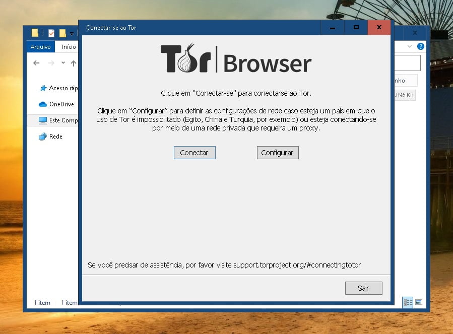 Como configurar o navegador TOR