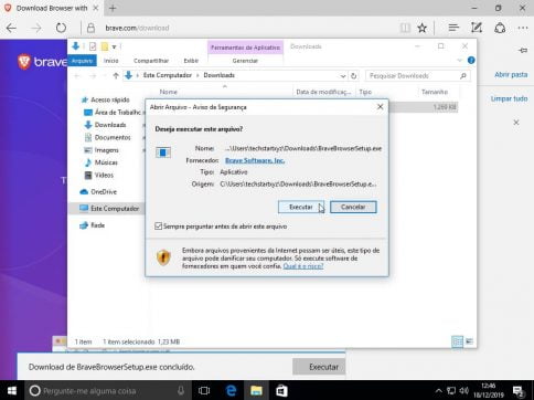 Como instalar o Brave no Windows