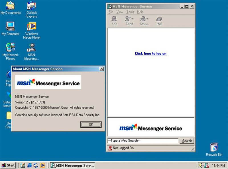 Mensagem do MSN Messenger após downloads: heranças do Windows - MacMagazine