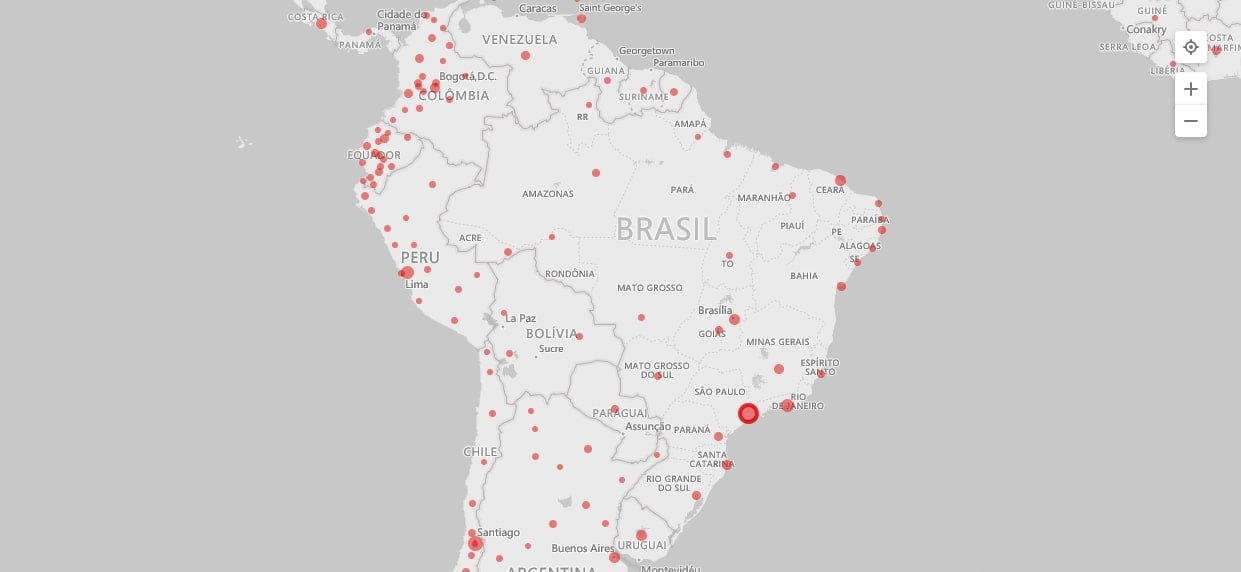 Acompanhar casos de COVID- 19 em tempo real no Brasil