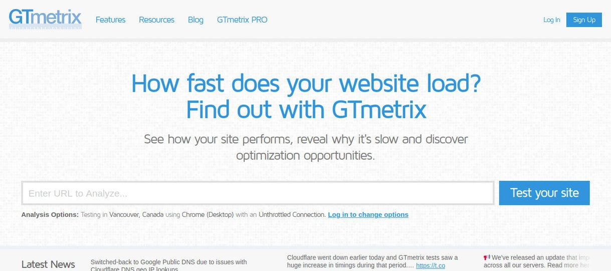 SEO como testar a velocidade do meu site usando o GTMEtrix