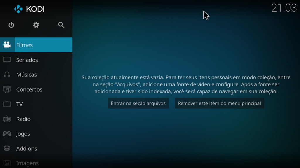 Kodi no Ubuntu Linux em Português
