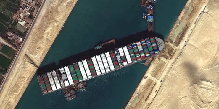 Liberação do Canal de Suez faz Google criar easter egg