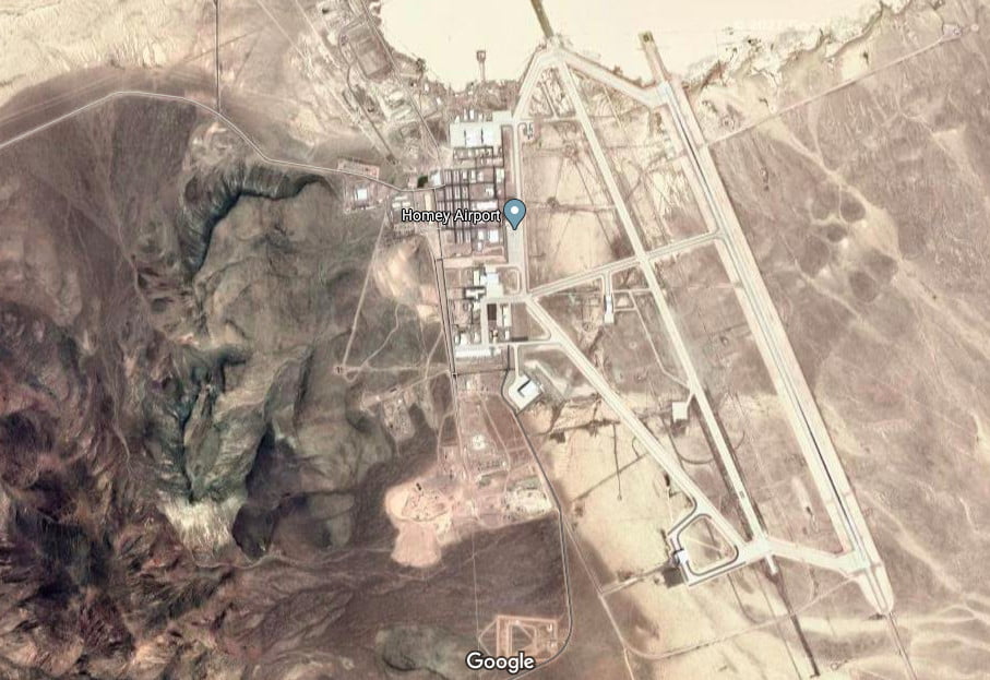 Imagens de satélite da Área 51 no Google Maps