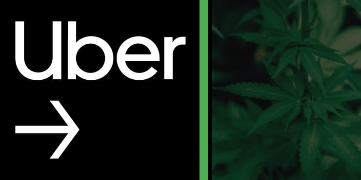 Entrega de cannabis no Uber