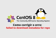 Como corrigir o erro erro failed to download metadata for repo no CentOS 8