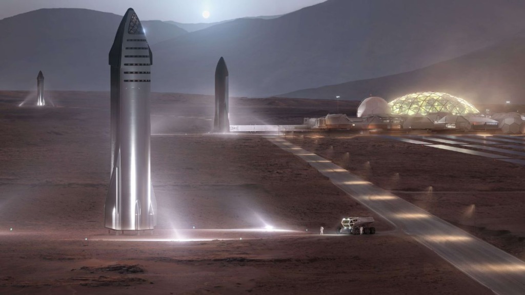 O principal objetivo da SpaceX é chegar em Marte.