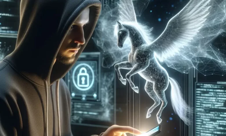 O enigma do Pegasus spyware espionagem digital de alto nível.