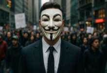 Máscaras, memes e caos digital a guerra do Anonymous contra a Cientologia.