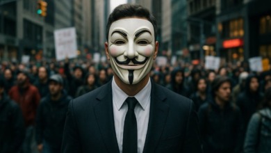 Máscaras, memes e caos digital a guerra do Anonymous contra a Cientologia.