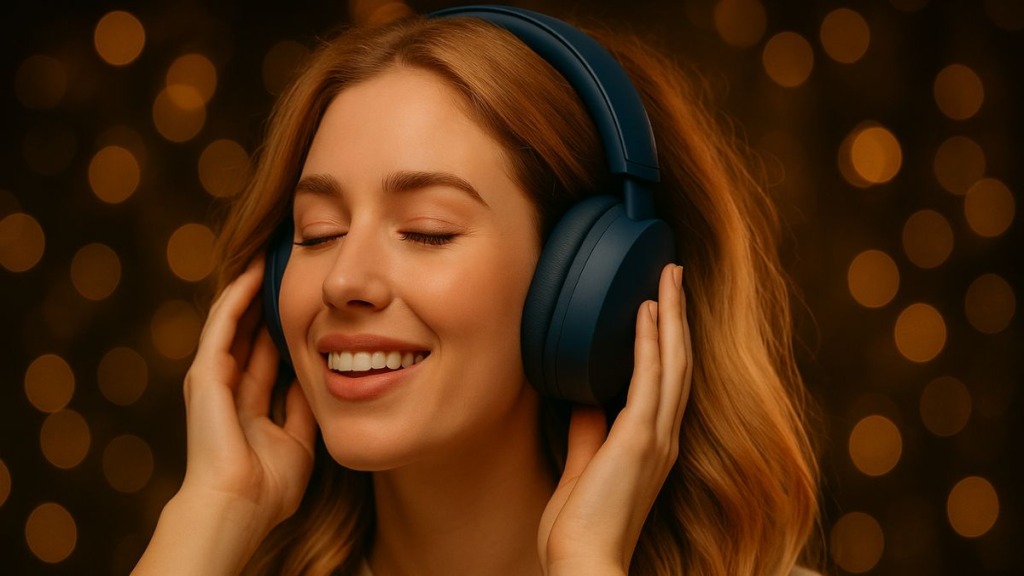 Fone de ouvido com cancelamento de ruído Sony WH-1000XM5.