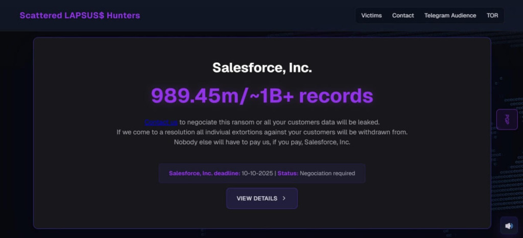 Lapsus Hunters Salesforce.