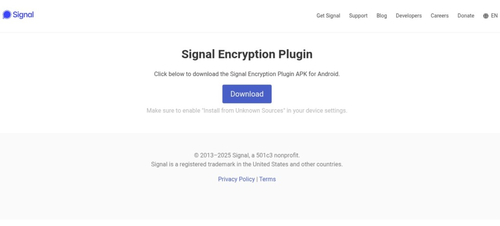 Signal fake app Android distribuindo spyware.