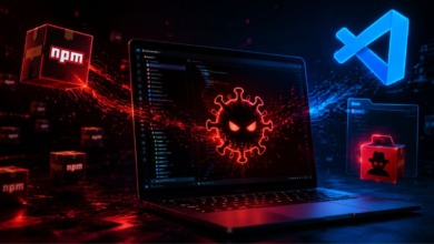 Ataques a pacotes NPM infiltra malware no VS Code.
