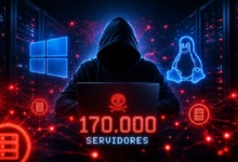 Hackers usam inteligência artificial para atacar 170 mil servidores Windows e Linux.