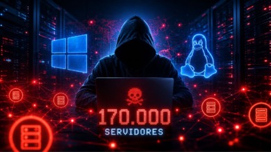 Hackers usam inteligência artificial para atacar 170 mil servidores Windows e Linux.