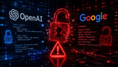 Falha em APIs da OpenAI e Google expõe raciocínio e senhas.