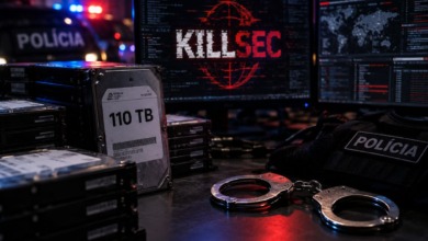 Polícia desarticula KillSec e apreende 110 TB de dados em operação.